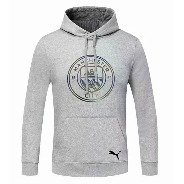 Sudaderas Con Capucha Manchester City 2020 2021 Gris